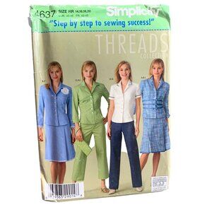 Simplicity Sewing Pattern 4637 Sizes 14-18 Women's Suits - uncut